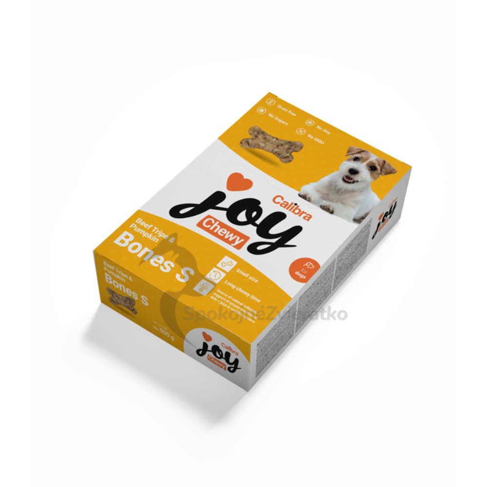 Calibra DOG Joy: Chewy Rinderkutteln & Kürbisknochen