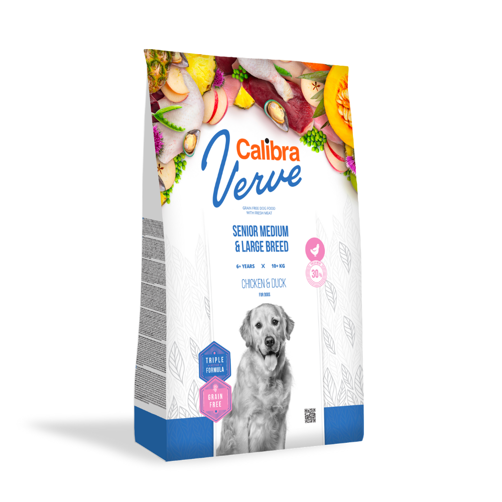 Calibra Verve: Senior Medium & Large Breed - Chicken & Duck