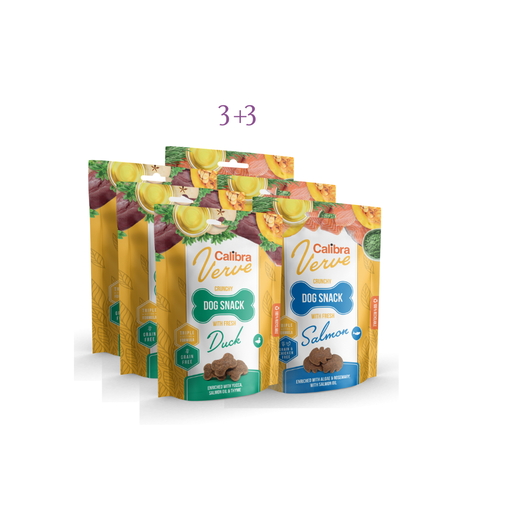 Verve Snack 3+3 Salmon&Duck