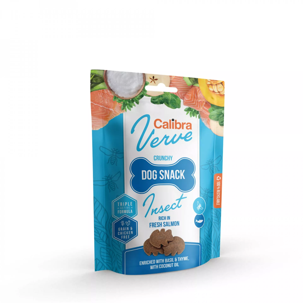 Calibra Dog Verve: Crunchy Snack Insect&Salmon