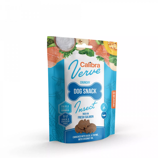 Calibra Dog Verve: Crunchy Snack Insect&Salmon