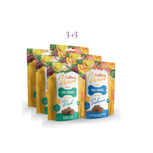 Verve Snack 3+3 Salmon&Duck
