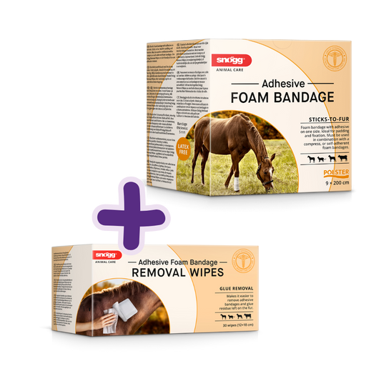 Foam Bandage + Wipes = Fix & Care